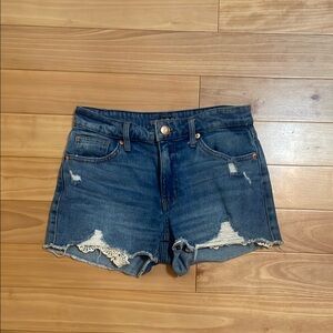 Denim Distressed Women's Shorts